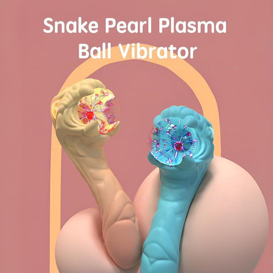 Snake Pearl Plasma Vibrator – Dual Motor Stimulation, Waterproof Silicone