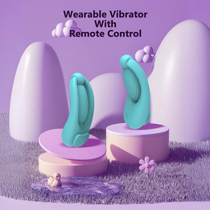 Remote Control Wearable Vibrator – Rotating Stimulation, 10 Modes, Waterproof