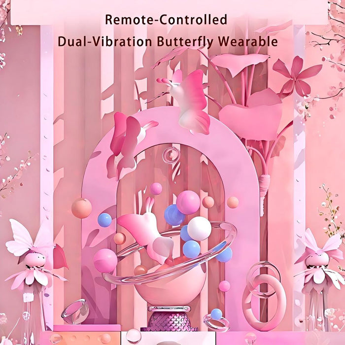 Butterfly Wearable Vibrator ¨C Remote Control Dual Motor, 10 Modes
