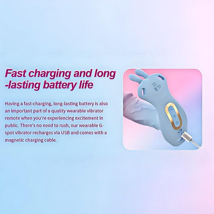 App-Controlled Stretch Rabbit Vibrator – Interactive Wearable, Remote Control, Waterproof