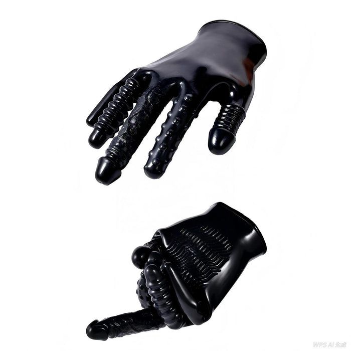 Vibrating Massage Glove ¨C Multi-Texture Stimulation, Waterproof Silicone Design