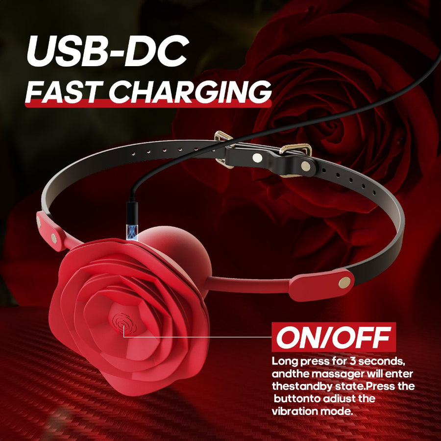 Rose Dual Pleasure Enhancer ¨C Adjustable 2-in-1 Vibrating Stimulator, Waterproof