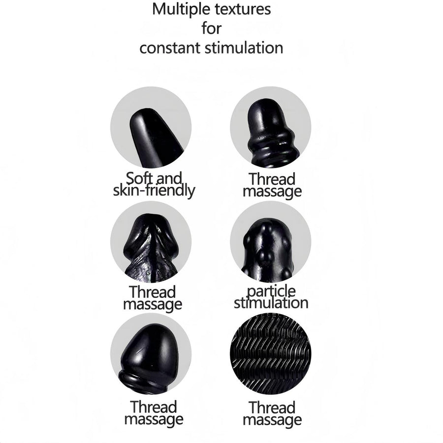 Vibrating Massage Glove ¨C Multi-Texture Stimulation, Waterproof Silicone Design